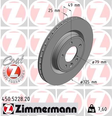 ZIMMERMANN 450.5228.20 | Fren Diski Standart | 2 Adet