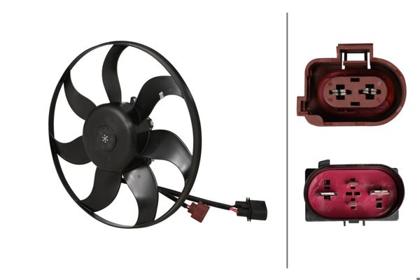 HELLA 8EW366420461 | Fan Motoru VW Cadyııı,Golf V,Jettaııı