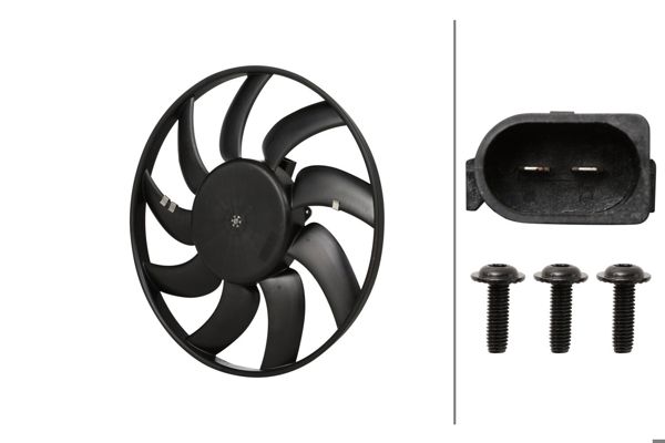 HELLA 8EW366420601 | Fan Motoru VW A4 A5 A6 Q5 Tfsi TDI Sol