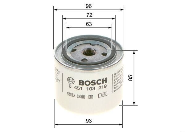BOSCH 0451103219 | Yağ Filtresi Punto (199_) 12-1.2 (199Axz1a, 199Bxz1a) 1.4 (199Axh1a, 199Bxh1a) / Commodore B 72-782.8 Gs Commodore B Coupe 72-782.8 Gs / Elantra V Sedan (Md, Ud) 10-151.6 CRDI / Camry Sedan (_V1_) 82-861.8 Turbo-D (Cv10_) / 1000 Minibüs / Otobüs 92-971.0 1000 Panelvan / Van 86-891.0 1.04×4 1000 Panelva