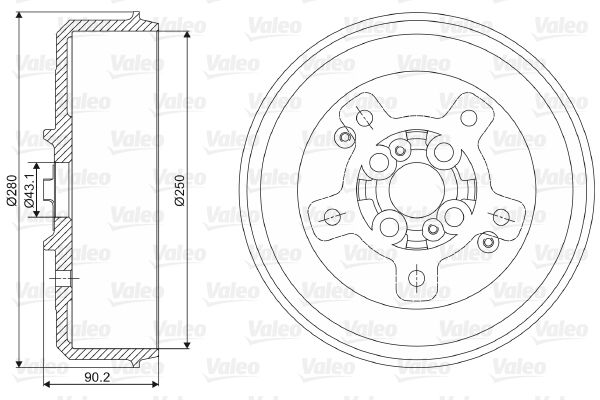 BOSCH 0986479V04 | Fren Diski Arka Adet Cx-5 12- | 2 Adet