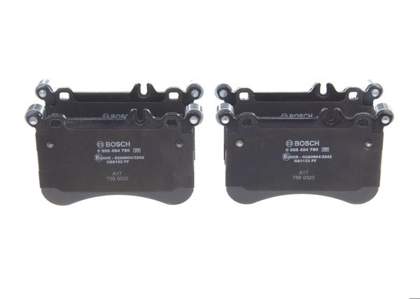 BOSCH 0986494780 | Fren Balata Ön Mercedes E Serisi W212 12-CLS (C218) 11-17Cls 500 (218.373) CLS 500 4-Matic (218.391) CLS Shooting Brake (X218) 12-17Cls 500 (218.973) CLS 500 4-Matic (218.991) E-Serisi (W212) 09-16E 500 (212.073) E 500 4-Matic (212.091) E-Serisi T-Model (S212) 09-16E 500 4-Matic (212.291) E 500 (212.273) Slc (R172) 16-17Amg Slc 43 (172.466) Amg Slc 43 (172.466) Slk (R172) 11-55 Amg (172.475) S-Serisi (W221) 05-13S 500 Cgı (221.073, 221.173) S 500 Cgı 4-Matic (221.094, 221.194) S-Serisi Coupe (C216) 06-13Cl 500 (216.373) Cl 500 4-Matic (216.394)