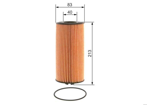 BOSCH 09864B7003 | Yağ Filtresi