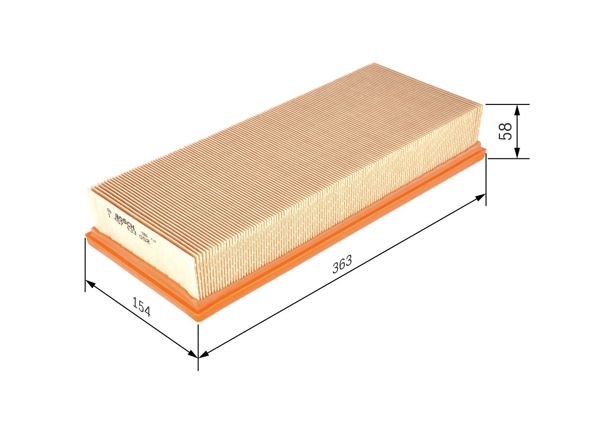 BOSCH 1457433052 | Hava Filtresi (Mercedes W140-S280 / S320)