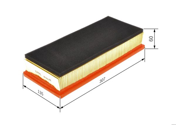 BOSCH 1457433156 | Hava Filtresi (Alfa Romeo)