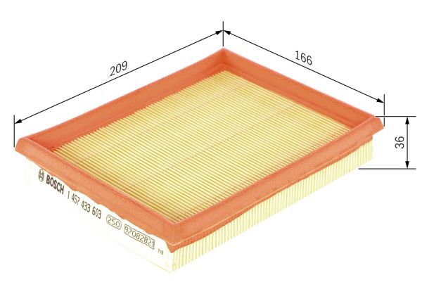 BOSCH 1457433603 | Opel Filtre Hava Corsa B Combo B 5834037