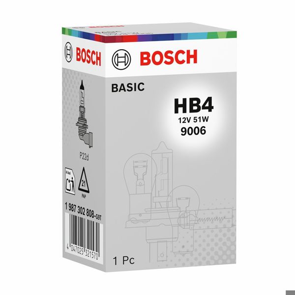 BOSCH 1987302808 | Ampül 12V Hb4 51W *P22d* Eco | 1 Adet