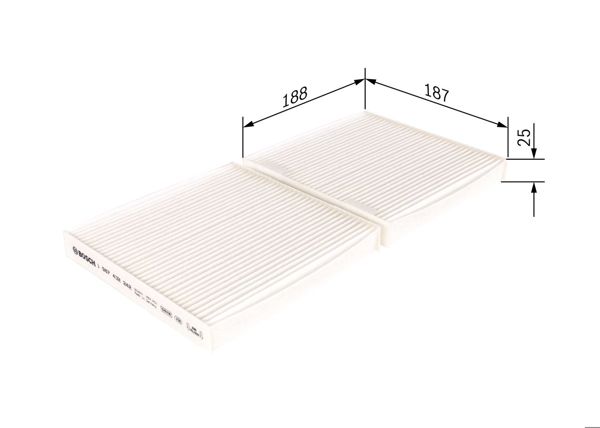 BOSCH 1987432242 | Polen Filtresi 11-X3 (F25) X4 (F26)