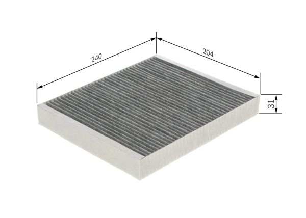 BOSCH 1987435575 | Polen Filtresi 16-Astra.K + Ca