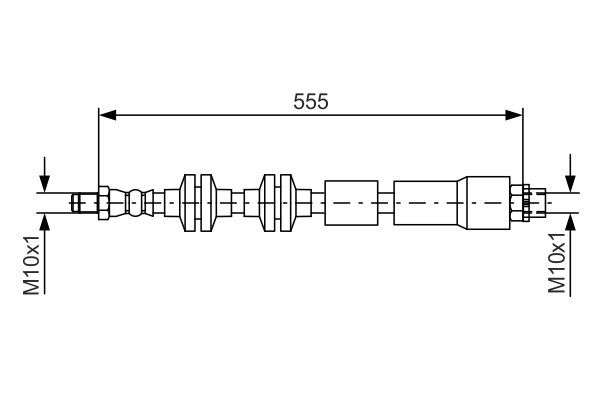BOSCH 1987481569 | Fren Hortumu E-84 Ön