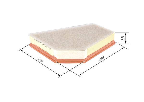 BOSCH F026400255 | Hava Filtresi 06-S40-V40-V50