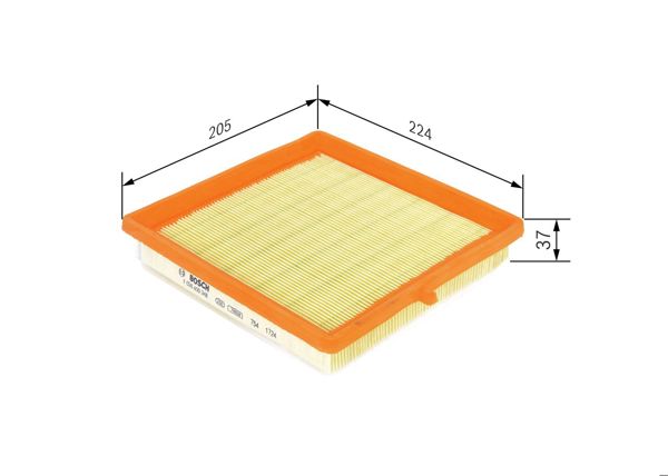 BOSCH F026400348 | Opel Filtre Hava Adam 14Xer 834778