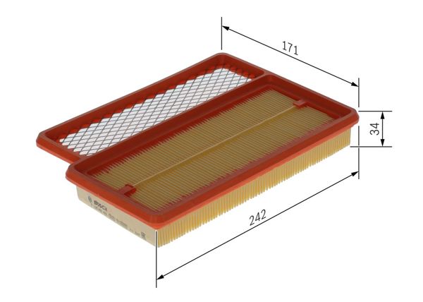 BOSCH F026400466 | Hava Filtresi (Fiat)