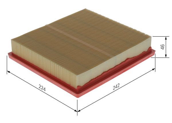 BOSCH F026400668 | Hava Filtresi 19-Rav.4