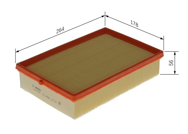 BOSCH F026400693 | Hava Filtresi 20-Vo.Xc40