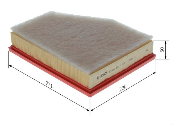BOSCH F026400713 | Hava Filtresi 17 > 5-Seri (G30-G31-F90) 7-Seri (G11-G12) X3 (G01-F97)