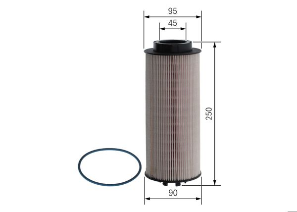 BOSCH F026402032 | Dizel Yakıt Filtresi DAF XF 05- / CF 75 01-13 / CF 85 05-13