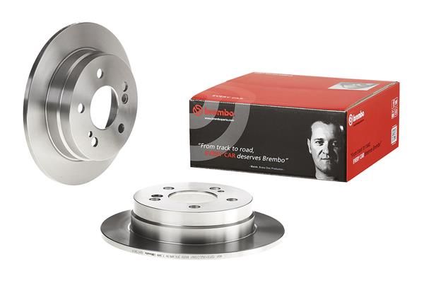 BREMBO 08.4738.14 | Fren Diski Arka Mercedes W124-W201-W202 | 2 Adet