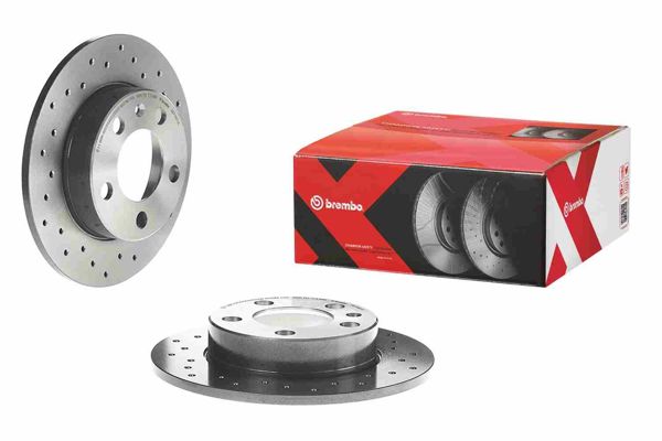 BREMBO 08.7165.1X | Fren Diski Arka Xtra Audi | 2 Adet