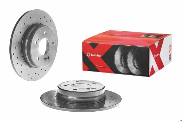 BREMBO 08.7211.2X | Fren Diski Arka Xtra Mercedes-Benz | 2 Adet
