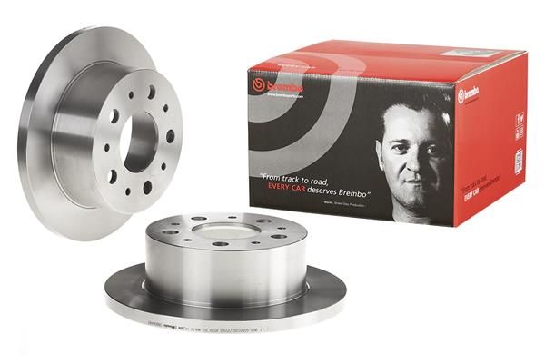 BREMBO 08.8094.40 | Fren Diski Arka Düz 280mm 18Q (Fiat Ducato 2.3 JTD / Peugeot Boxer 06 -)