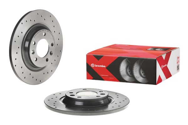 BREMBO 08.8682.1X | Fren Diski Arka Xtra Peugeot | 2 Adet