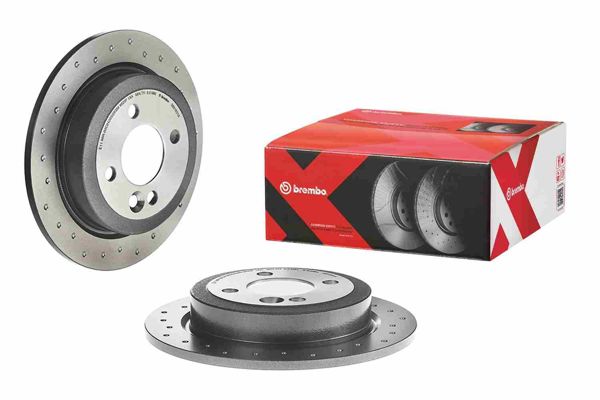 BREMBO 08.9163.1X | Fren Diski Arka Xtra Mini | 2 Adet