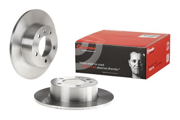 BREMBO 08.9371.10 | Fren Diski Arka Standard Opel | 2 Adet
