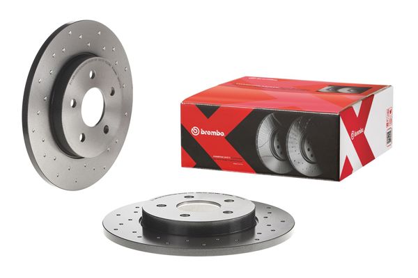 BREMBO 08.9734.1X | Fren Diski Arka Xtra Ford | 2 Adet