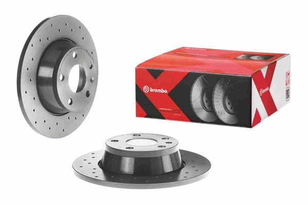 BREMBO 08.9769.1X | Fren Diski Arka Xtra Audi | 2 Adet