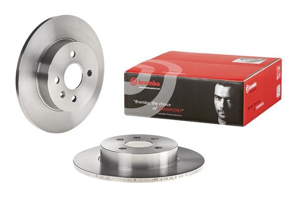 BREMBO 08.9826.10 | Fren Diski Arka ABS Lı (Opel Combo-Meriva 1.6 16V 1.6 1.8 1.3 CDTI 1.7Dtı 03 -) | 2 Adet