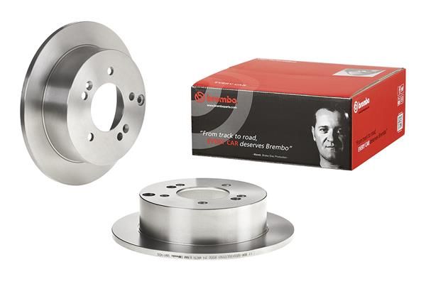 BREMBO 08.A114.20 | Fren Diski Arka Standard Hyundai | 2 Adet