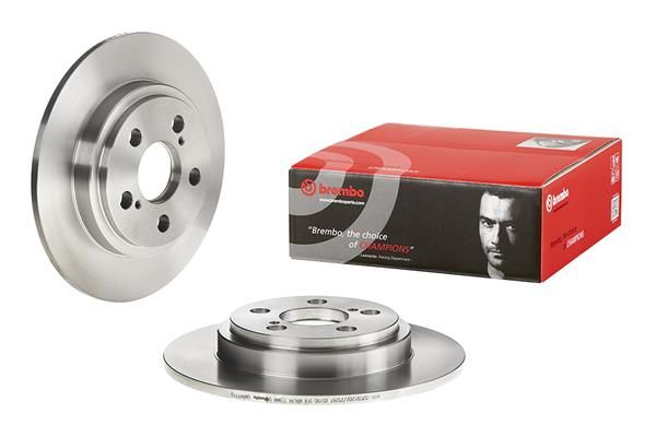 BREMBO 08.B493.10 | Fren Diski Arka Standard Toyota | 2 Adet