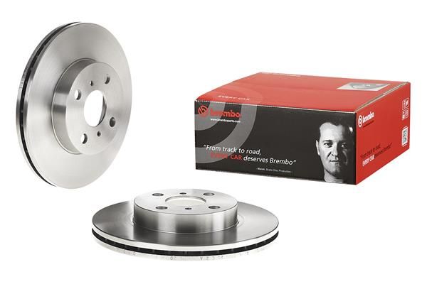 BREMBO 09.5736.14 | Fren Diski Ön Havalı (255-4)-(Toyota Corolla 93 / 02 1.6-1.3 Ae100-Ae101 Inj. Ae111) | 2 Adet