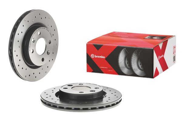 BREMBO 09.5802.2X | Fren Diski Ön Orta Hava Kanallı Clio II Kangoo II Logan Megane I Mcv Symbol Sandero) Delikli