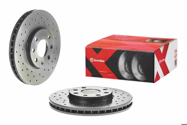 BREMBO 09.7628.1X | Fren Diski Ön Xtra Opel | 2 Adet