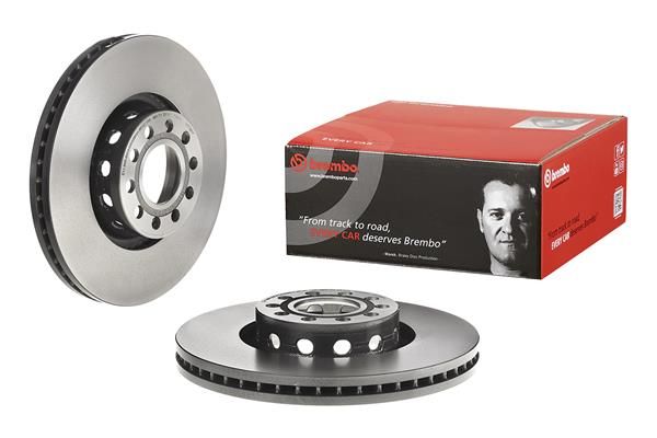 BREMBO 09.7728.11 | Fren Diski Ön UV Coated Audi | 2 Adet