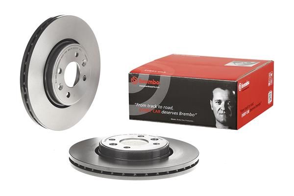 BREMBO 09.8137.21 | Fren Diski Ön UV Coated Renault | 2 Adet