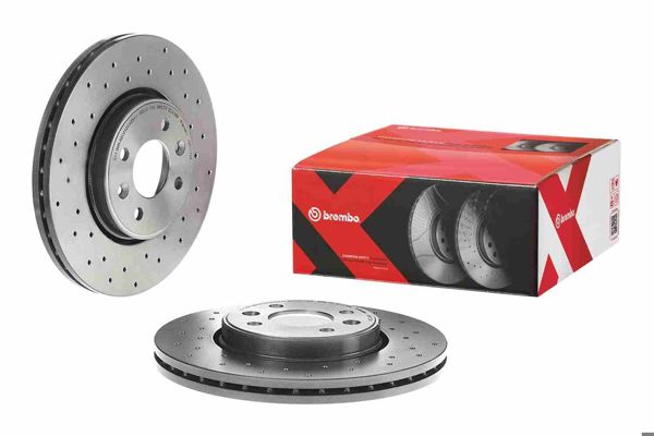BREMBO 09.8137.2X | Fren Diski Ön Büyük Hava Kanallı Clio V 1.3 H5h 1.5 K9k Scenic I 1.6 K9k Kaplamalı Delikli | 2 Adet