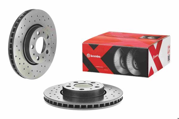 BREMBO 09.8633.1X | Fren Diski Ön Xtra Volvo | 2 Adet