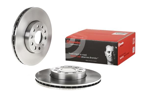 BREMBO 09.9145.14 | Fren Diski Ön (VW Caddy 04-Golf 04-Audi A3 04 Seat Leon 06-Skoda Octavia 04 -) | 2 Adet