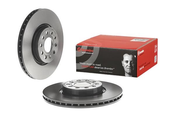 BREMBO 09.9772.11 | Fren Diski Ön UV Coated (VW Caddy 04-Golf 04-Passat 06-Audi A3 04-Seat Leon 06 -) | 2 Adet