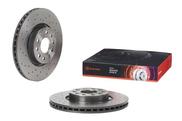 BREMBO 09.9772.1X | Fren Diski Ön Xtra Line-Xtra (VW Caddy 04-Golf 04-Passat 06-Audi A3 04-Seat Leon 06- | 2 Adet