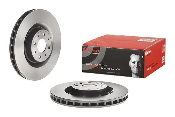 BREMBO 09.A444.11 | Fren Diski Ön UV Coated Chrysler | 2 Adet