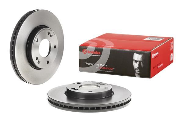 BREMBO 09.A706.11 | Fren Diski Ön UV Coated Kia | 2 Adet