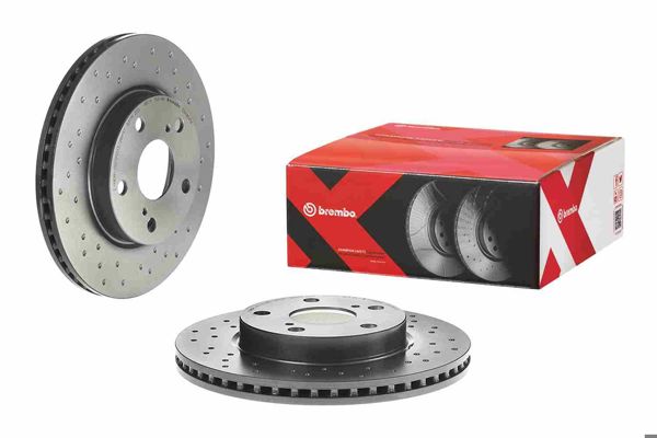BREMBO 09.A864.1X | Fren Diski Ön Xtra Toyota | 2 Adet