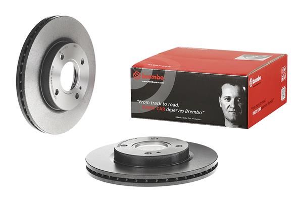 BREMBO 09.A968.21 | Fren Diski Ön UV Coated Ford | 2 Adet