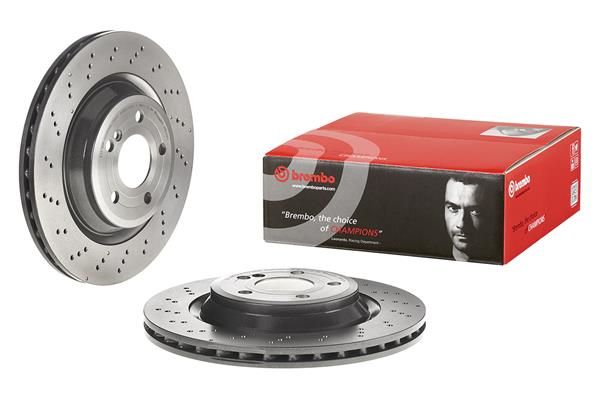 BREMBO 09.B743.51 | Fren Diski Arka UV Coated Mercedes-Benz | 2 Adet