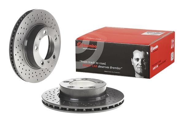 BREMBO 09.C879.11 | Fren Diski Ön UV Coated Porsche | 2 Adet