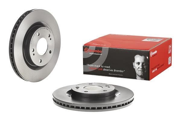 BREMBO 09.C940.11 | Fren Diski Ön UV Coated Mitsubishi | 2 Adet